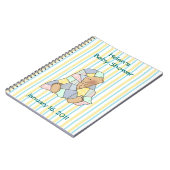 Carnet doux de baby shower de bébé et d'édredon (Côté gauche)