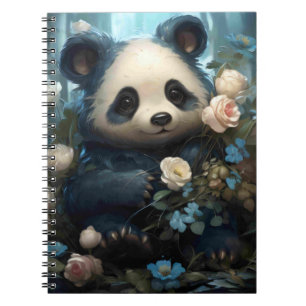 Carnet Doux Ours De Panda Chez Les Roses De La Jungle