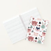 Carnet Doux Ours Rose Renard Et Lapin Forêt (Intérieur)