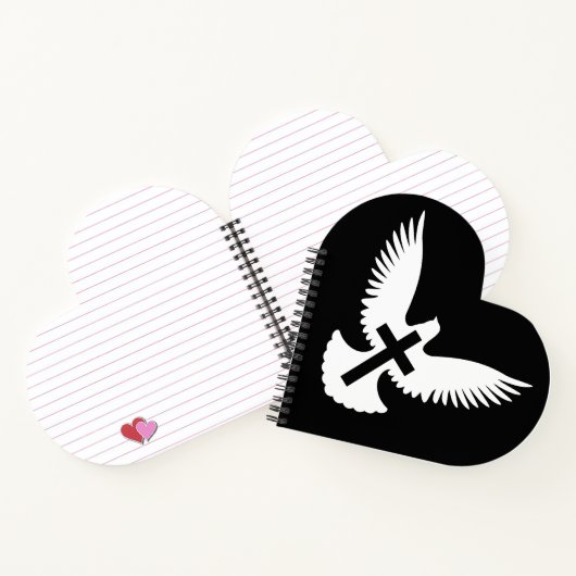 Carnet Dove avec croix (Intérieur)