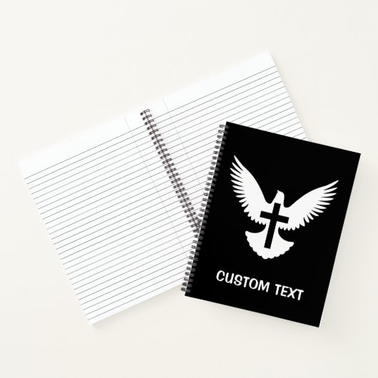 Carnet Dove avec croix (Intérieur)