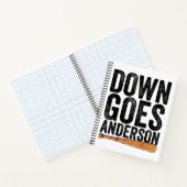 Carnet DOWN GOLF ANDERSON FUNNY BASEBALL cadeau ANDERSON (Intérieur)