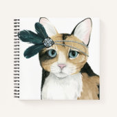 Carnet Downton Cat | Bejeweled With Feathers (Devant)