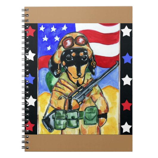 Carnet Doxie Soldier (Devant)