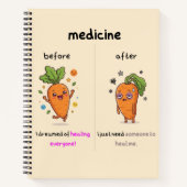 Carnet ​Dr. Carrot Before & After Medicine Funny Medical  (Devant)