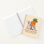 Carnet  ​Dr. Carrot ECG Funny Medical spiral Notebook  (Intérieur)