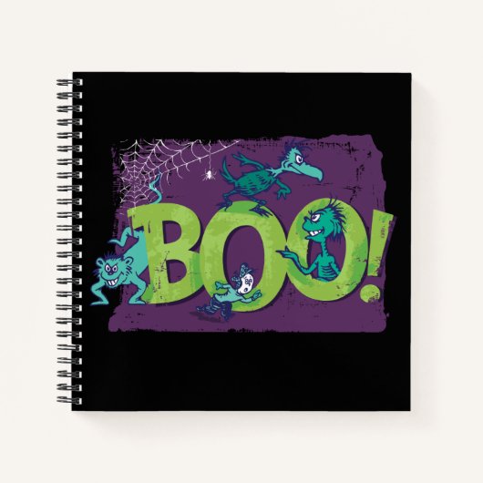 Carnet Dr Seuss | BOO ! Graphique d'Halloween (Devant)
