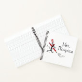 Carnet Dr. Seuss | Chat dans le Chapeau Nom écrit (Intérieur)