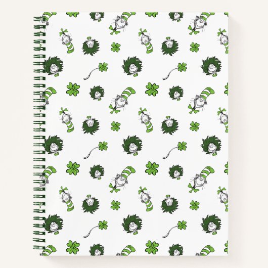 Carnet Dr Seuss | Chat dans le Motif Casquette Clover (Devant)