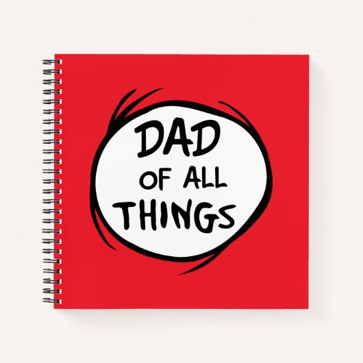 Carnet Dr. Seuss Chose Chose Un Chose Deux - Papa de tout (Devant)