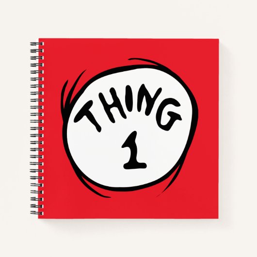 Carnet Dr. Seuss | Chose Un Chose Deux - Chose Un (Devant)