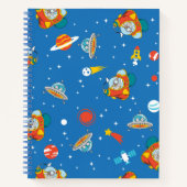 Carnet Dr. Seuss | Motif Chat dans le Chapeau Espace (Devant)