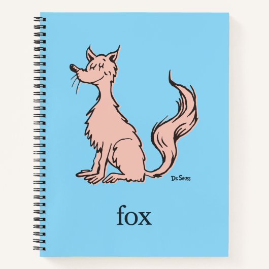 Carnet Dr. Seuss | Renard Rose (Devant)