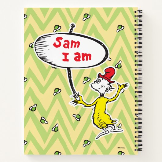 Carnet Dr. Seuss | Sam-I-Am tenant un panneau (Dos)