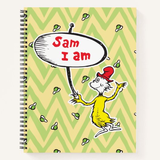 Carnet Dr. Seuss | Sam-I-Am tenant un panneau (Devant)