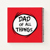 Carnet Dr Seuss Thing One Thing Two - Papa de toutes chos (Dos)