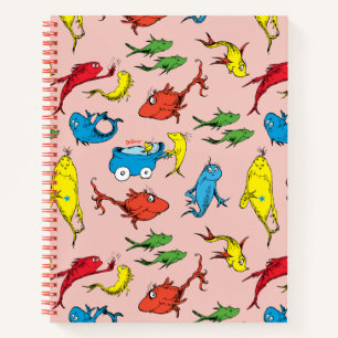Carnet Dr. Seuss Un Poisson Deux Poissons Motif