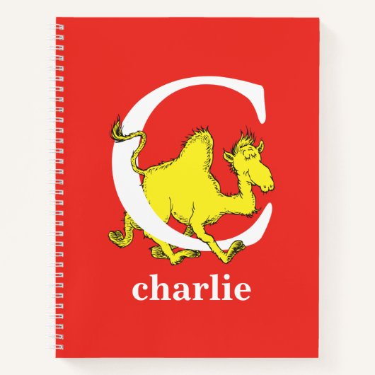 Carnet Dr Seuss's ABC : Letter C - White | Add Your Name (Devant)