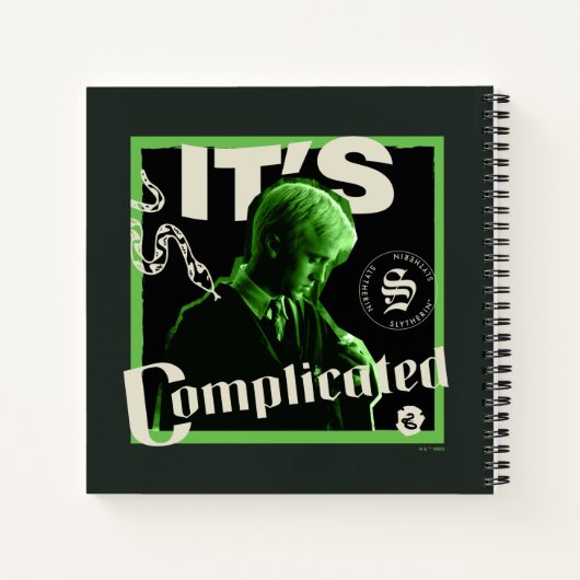 Carnet Draco Malfoy - "C'est compliqué" (Dos)