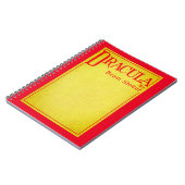 Carnet Dracula Couverture de la première édition (Côté gauche)