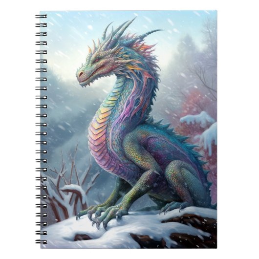 Carnet Dragon Arc En Ciel Dans L'Art De L'Imaginaire De N (Devant)