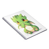 Carnet Dragon Bébé Vert (Côté Droit)