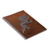 Carnet Dragon bhoutanais sur cuir (Côté Droit)