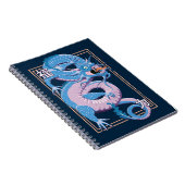 Carnet Dragon bleu chinois (Côté Droit)