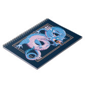 Carnet Dragon bleu chinois (Côté gauche)