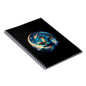 Carnet Dragon Bookworm, Lecture au clair de lune (Côté Droit)