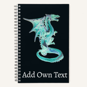 Carnet Dragon cavalier de vent Œuvre d'art fantastique Ci