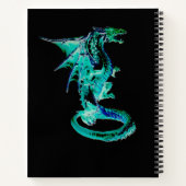 Carnet Dragon Céleste Bleu Fantastique Mythique Artwork (Dos)