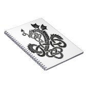 Carnet Dragon celtique - Argent (Côté Droit)