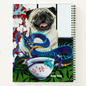 Carnet Dragon chinois de Chien carlin (Dos)