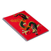 Carnet dragon chinois noir (Côté Droit)