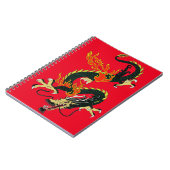 Carnet dragon chinois noir (Côté gauche)