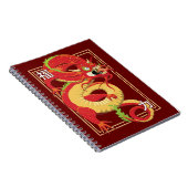 Carnet Dragon chinois rouge (Côté Droit)