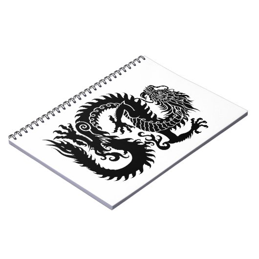 Carnet Dragon chinois traditionnel (Côté gauche)