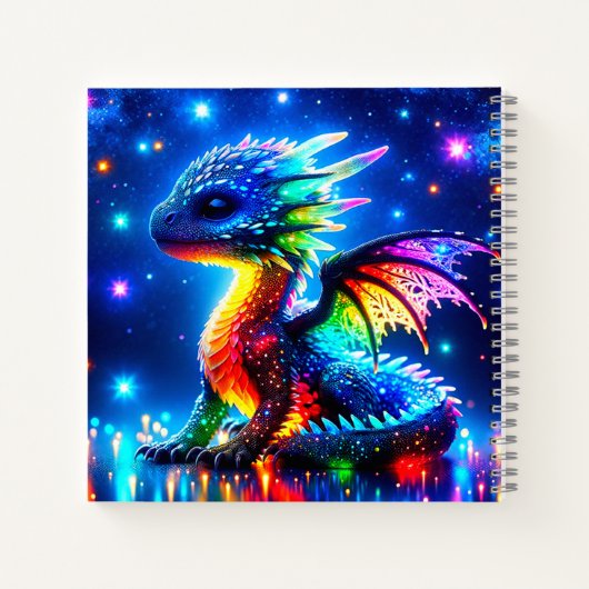 Carnet Dragon coloré (Dos)