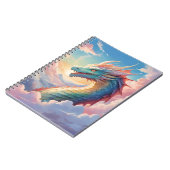 Carnet Dragon coloré dans le ciel (Côté gauche)