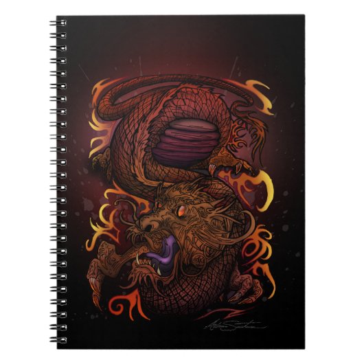 Carnet Dragon (conception de signature) (Devant)