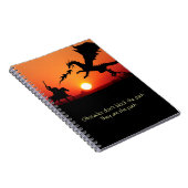 Carnet Dragon contre Chevalier Inspiration Motivation (Côté Droit)