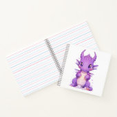 Carnet Dragon de bébé pourpre (Intérieur)