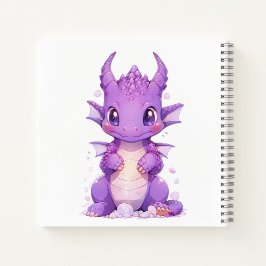 Carnet Dragon de bébé pourpre (Dos)