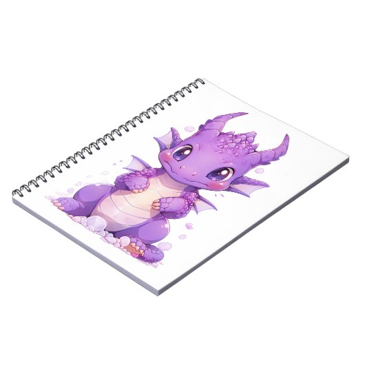 Carnet Dragon de bébé pourpre (Côté gauche)