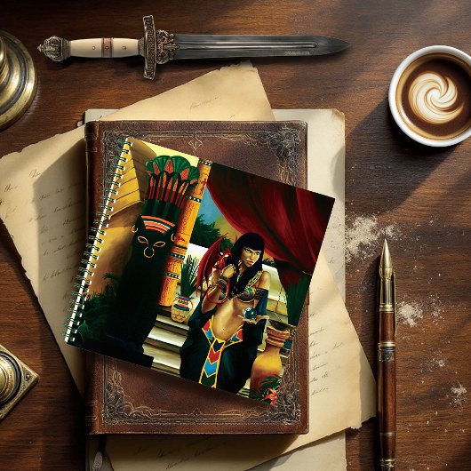 Carnet Dragon de chat de la reine égyptienne