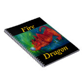 Carnet Dragon de feu rouge (Côté Droit)