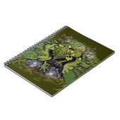 Carnet Dragon de feuillage forestier~carnet (Côté gauche)