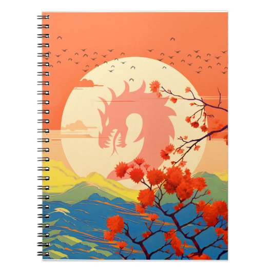 CARNET DRAGON DE MONTAGNE FLEUR DE NATURE (Devant)