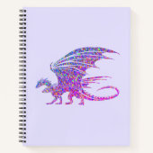 Carnet Dragon de mosaïque Extraordinaire violet (Devant)
